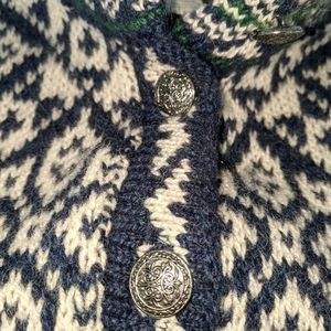 L.L. Bean Cardigan Sweater M runs Large